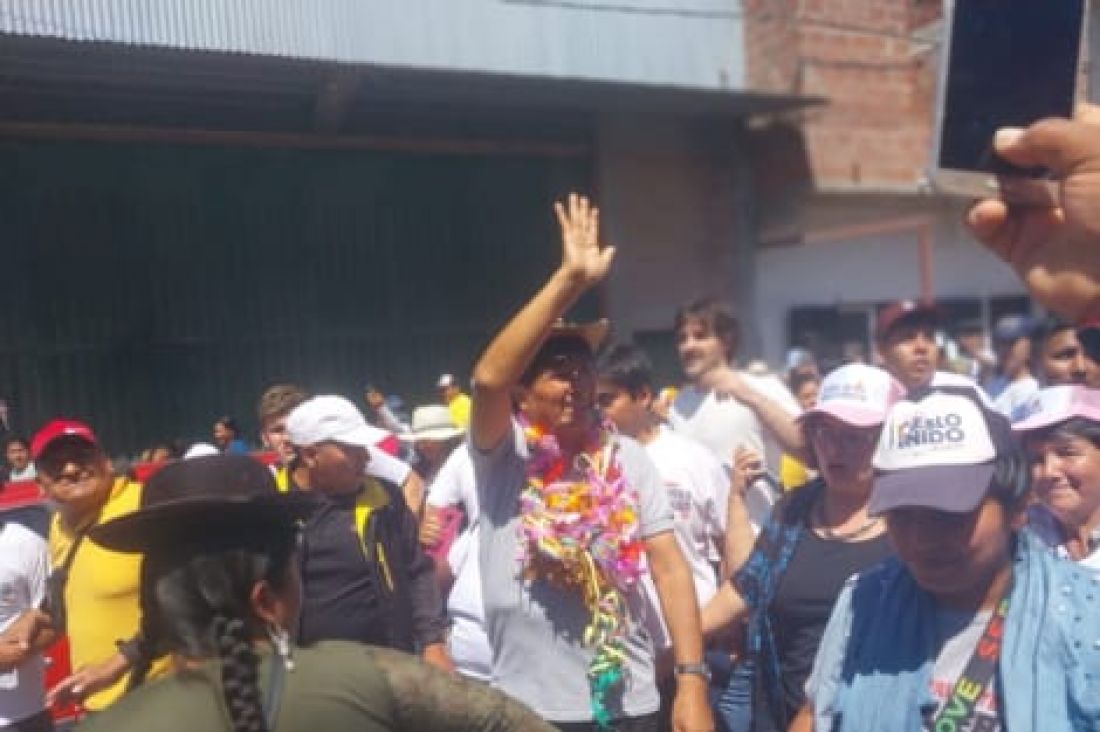 Evo Morales estuvo en Jujuy: visitó las ferias de Alto Comedero y Monterrico