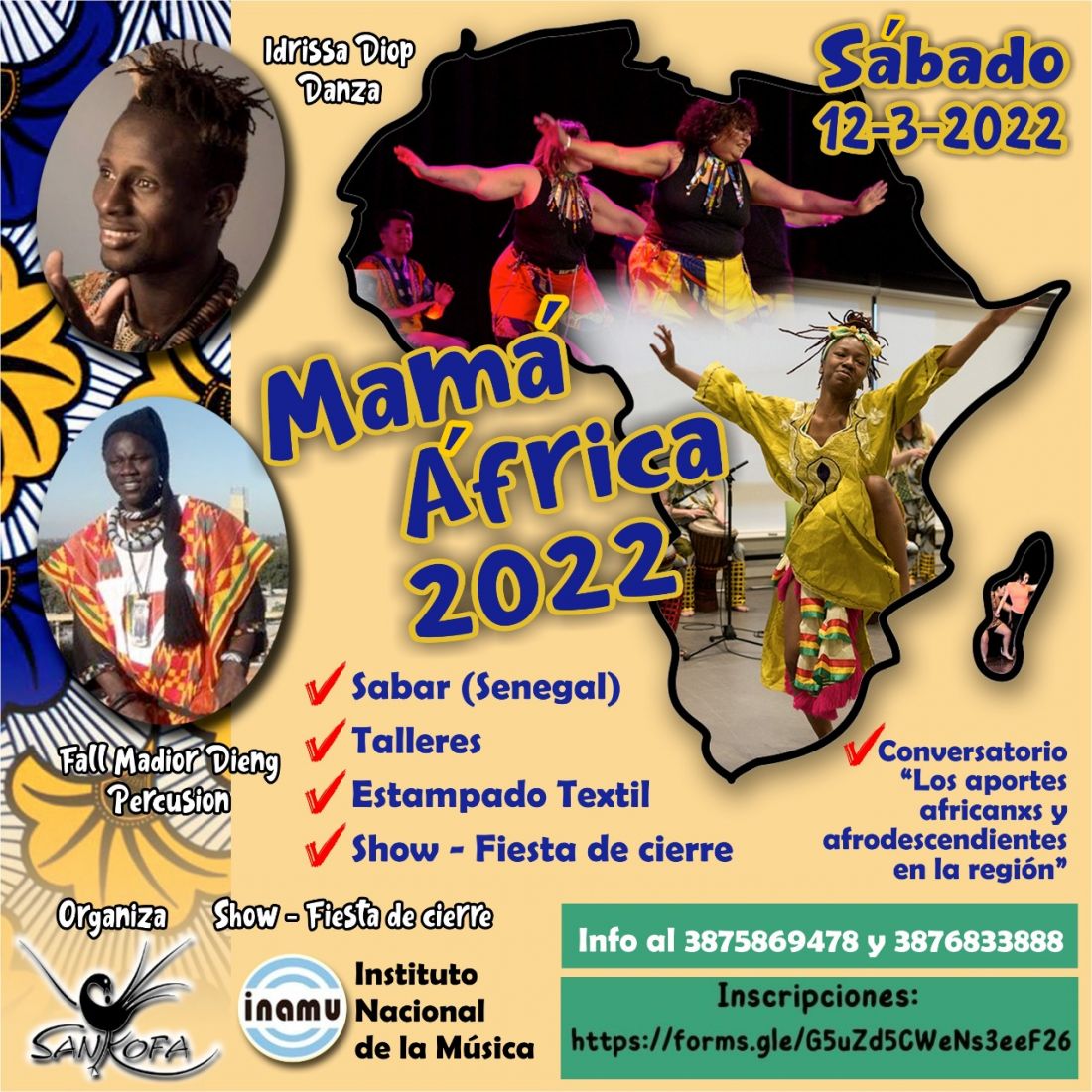 Hoy se realiza "Mama África", el festival de música y danza africana en Salta