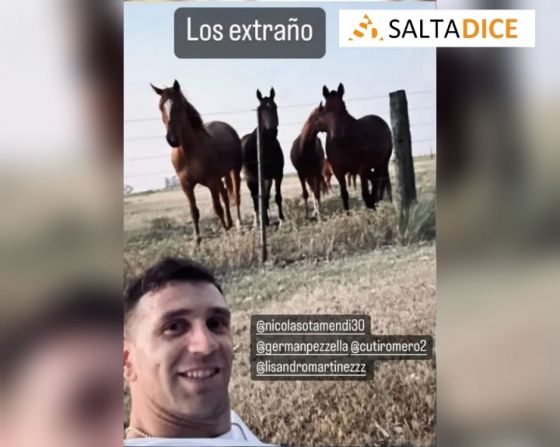 Un loco genial: el posteo del Dibu para recordar a sus compañeros