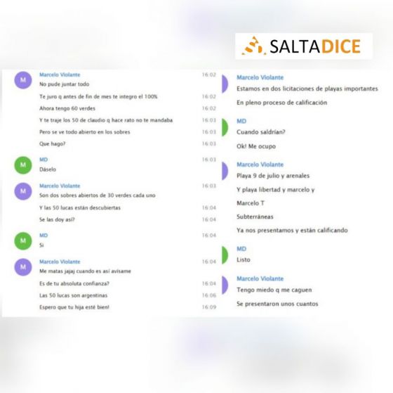 "Ahora tengo 60 verdes. Y te traje los 50 de pedro", los chats que involucran al  ministro de Larreta