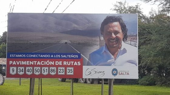 Le pagamos la campaña: "Gustavo Gobernador", el slogan de la publicidad del gobierno de Salta