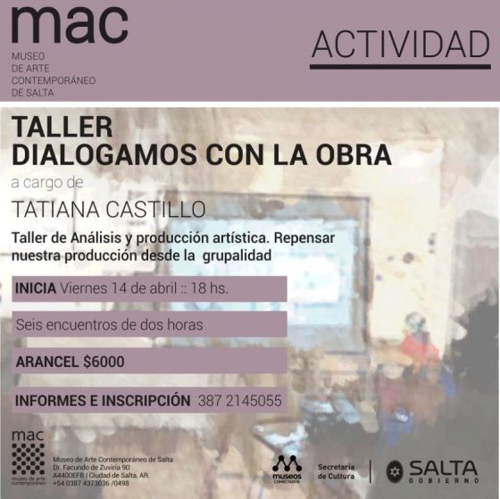 Dictarán un taller de arte en el MAC para estimular y reflexionar sobre la creación artística