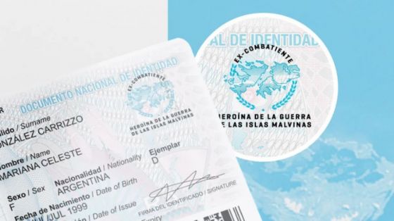 Nuevo diseño de DNI para veteranos de Malvinas