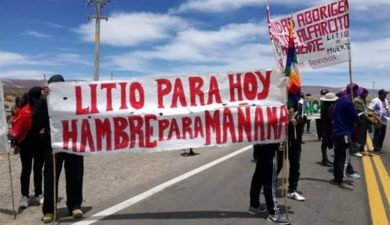 En Jujuy las comunidades originarias marchan contra la explotación de Litio, en defensa del agua