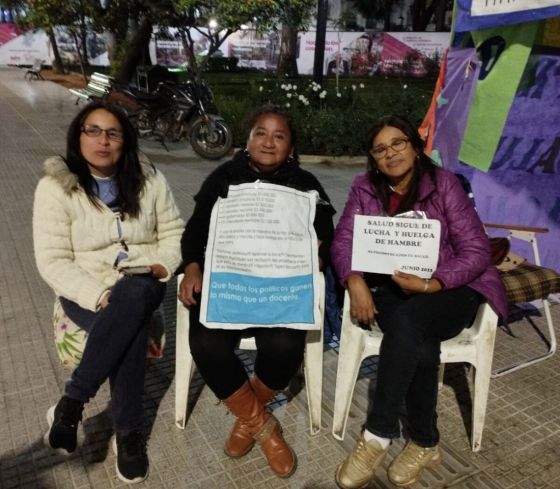 Una nueva trabajadora de la salud se sumó ayer a la huelga de hambre que inició el viernes