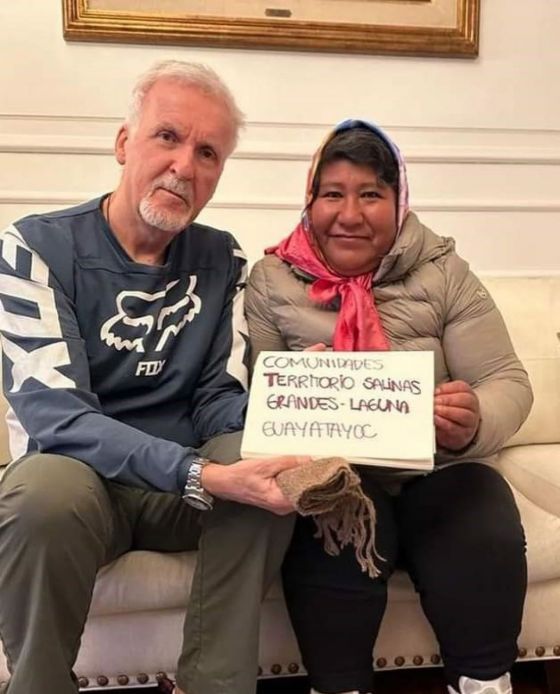 James Cameron denunció una emboscada de Gerardo Morales: "yo siempre voy a estar del lado de las comunidades indígenas"