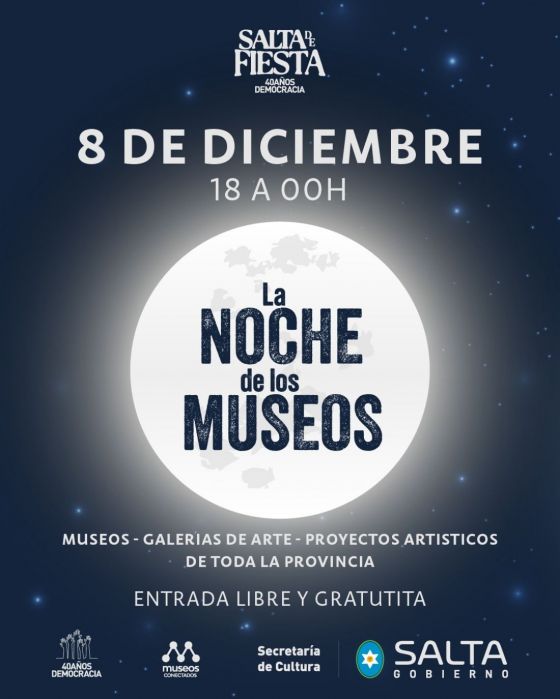 Vuelve la noche de los museos con entradas gratuitas y eventos culturales en toda la provincia