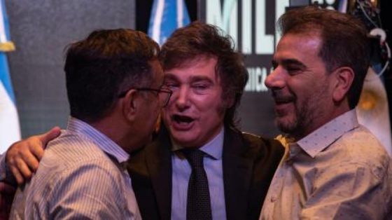 Diputado Ritondo junto al presidente Javier Milei