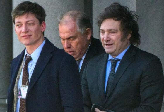 Javier Milei y Santiago Caputo