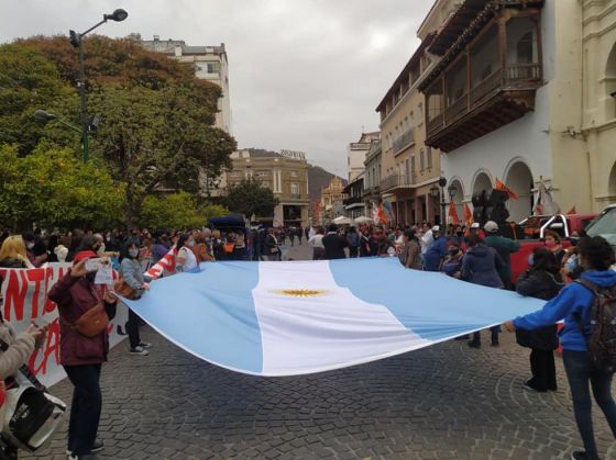 Imágenes de la movilización de ayer