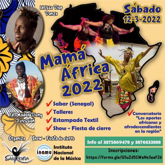 Hoy se realiza "Mama África", el festival de música y danza africana en Salta