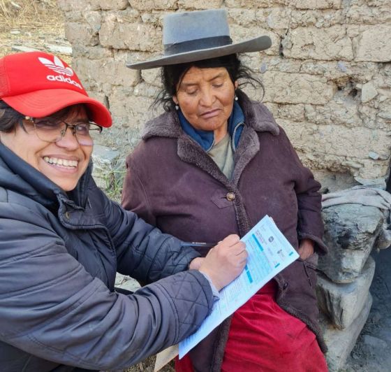La maestra salteña censista en las nubes, a 3000 metros de altura