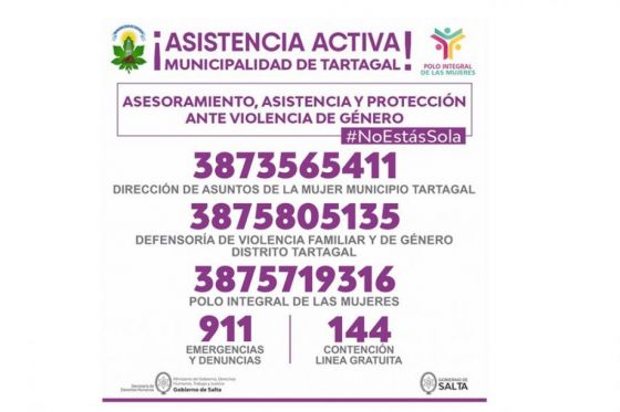 Nuevos centros para abordar violencia de género en Oran y Tartagal