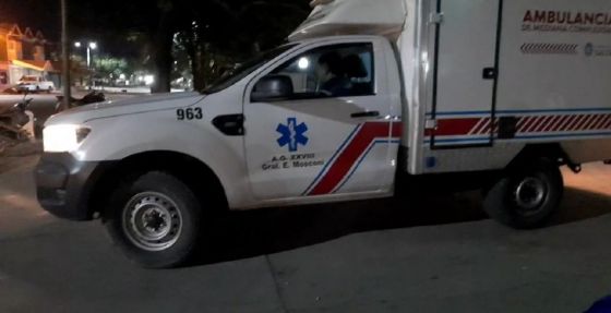 Momento en que la mujer es trasladada