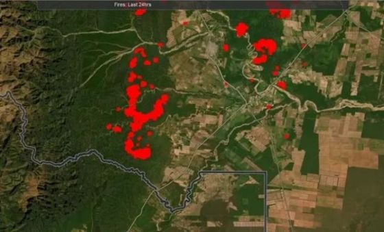 El mapa de los incendios en las yungas salteñas
