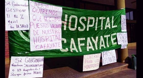 Paro de salud: “Sólo se acuerdan de Cafayate en tiempo de la Serenata, vienen al festival y después se van contentos''